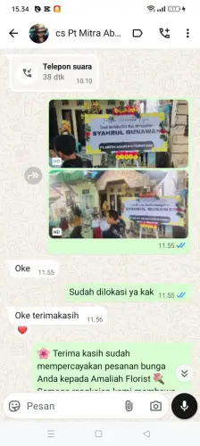 Testimonial Papan Bunga ciluncat